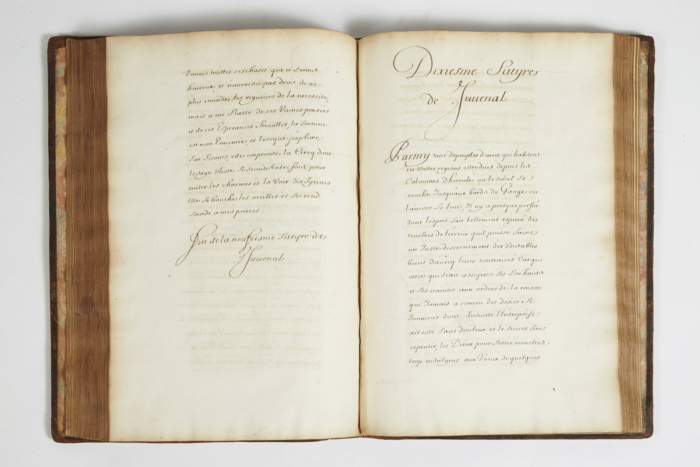 [MANUSCRIT LITTÉRAIRE]. JUVENAL. [DE VILLIERS]. – Image 6